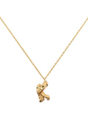 LOVENESS LEE K alphabet-charm necklace - Gold