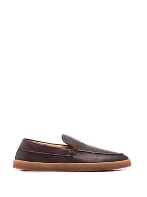 Henderson Baracco pebbled leather loafers - Brown