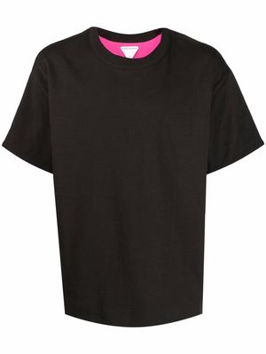 Bottega Veneta contrast-trim cotton T-shirt - Black