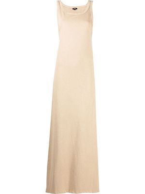 ASPESI sleeveless cotton maxi dress - Neutrals