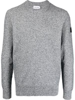 Calvin Klein marl-knit crew neck jumper - Grey