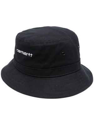 Carhartt WIP embroidered logo bucket hat - Black