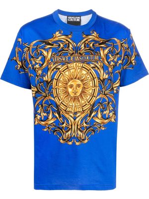 Versace Jeans Couture Garland Sun cotton T-shirt - Blue