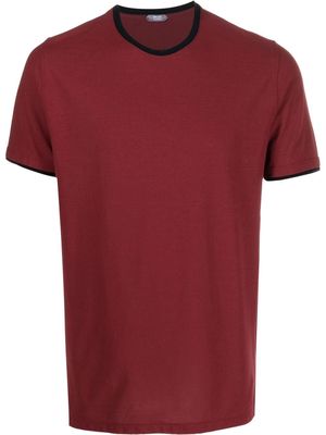 Zanone cotton crew-neck T-shirt - Red