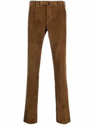 Incotex corduroy straight-leg trousers - Brown