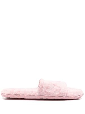 Versace Terry cotton logo slippers - Pink