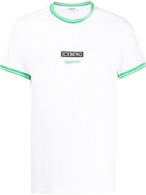 Iceberg logo-print stretch-cotton T-shirt - White