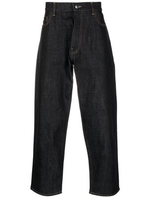 Studio Nicholson cropped wide-leg denim jeans - Blue