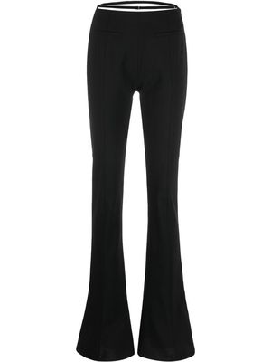 Jacquemus wool-blend flared trousers - Black