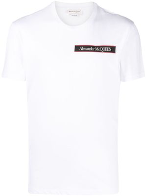 Alexander McQueen logo-patch short-sleeve T-shirt - White
