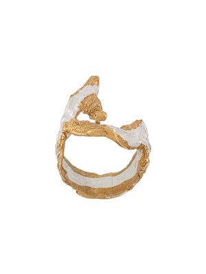 LOVENESS LEE Ela two-tone ring - Gold