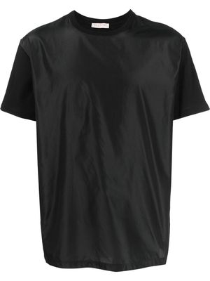 Valentino contrast-panel logo-print T-shirt - Black