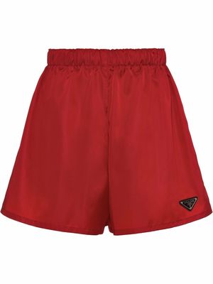 Prada Re-Nylon elasticated shorts - Red