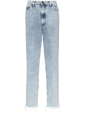 DUOltd stone washed straight-leg jeans - Blue