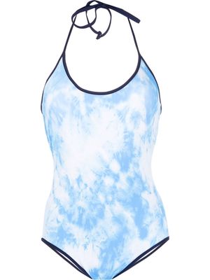 Zadig&Voltaire tie-dye halterneck swimsuit - Blue