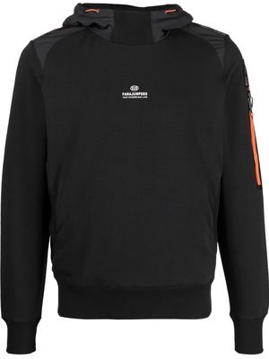 Parajumpers Electra logo-embroidery hoodie - Black