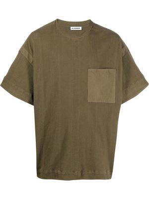 Jil Sander patch-pocket cotton T-shirt - Green