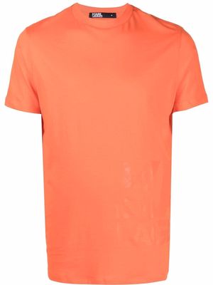 Karl Lagerfeld tonal logo-print T-shirt - Orange