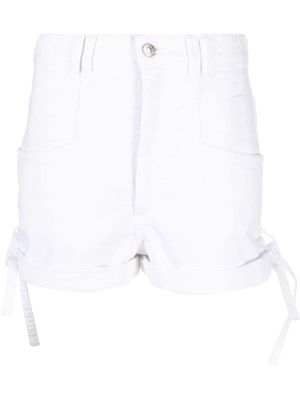 Isabel Marant Naesqui high-waisted denim shorts - White
