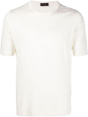 Dell'oglio short-sleeve linen T-shirt - Neutrals