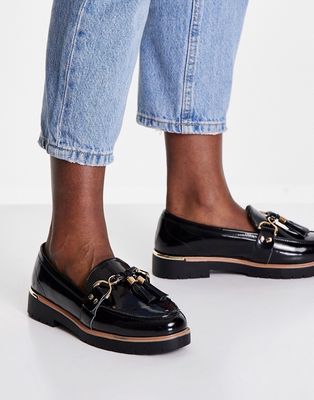 Truffle Collection chunky loafers in black