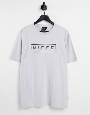 Nicce powell embroidered T-shirt in gray