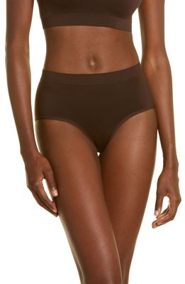 NORDSTROM Bare Full Briefs in Brown Coffee
