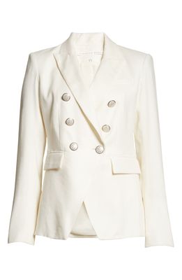Veronica Beard Miller Linen Blend Dickey Jacket in White