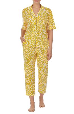 Refinery29 Print Crop Pajamas in Yellow