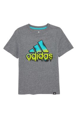adidas Kids' Solarized Graphic Tee in Charcoal Grey