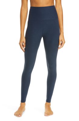 Beyond Yoga Caught in the Midi High Waist Leggings in Nocturnal Navy