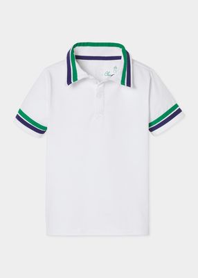 Boy's Terence Tennis Polo, Size Size 5-14