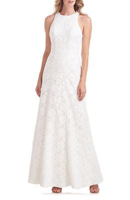 Kay Unger Maurena Lace Gown in White