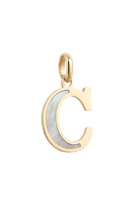 Stephanie Windsor Small Initial Pendant in Yellow Gold C