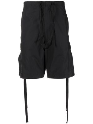 Maharishi tape-detail cargo shorts - Black