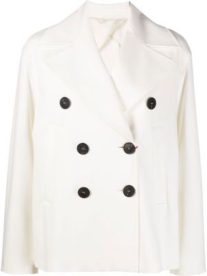 'S Max Mara double-breasted wide-lapel jacket - White