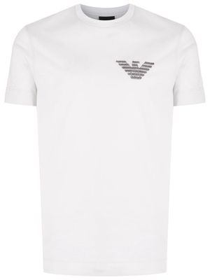 Emporio Armani Eagle embroidered-logo T-shirt - Grey