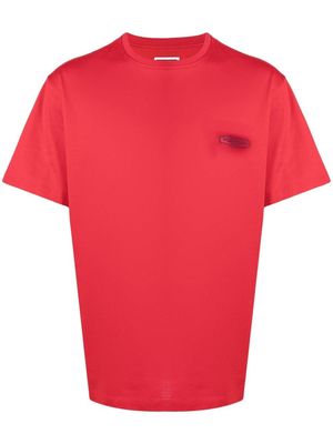 Wooyoungmi logo-patch cotton T-shirt - Red