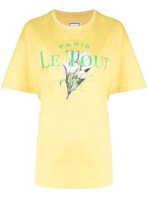 Wooyoungmi Le Tout graphic-print T-shirt - Yellow