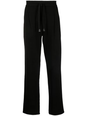Brioni straight-leg knitted trousers - Black