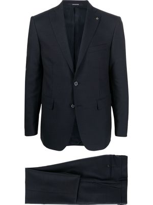Tagliatore single-breasted virgin-wool suit - Blue