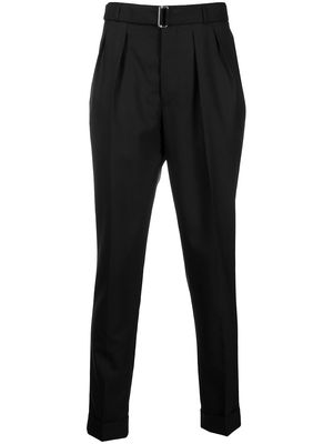 Officine Generale belted tailored trousers - Black