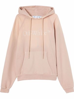 Off-White logo-print reversible hoodie - Neutrals