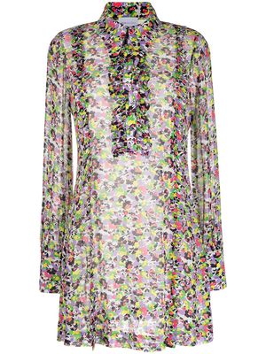 Alice McCall Midnight Sun floral-print shirt dress - Multicolour
