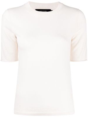 Lisa Yang fine knit cashmere T-shirt - Neutrals