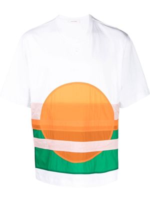 Craig Green patchwork-print crewneck T-shirt - White
