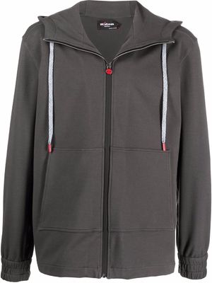 Kiton long sleeve hooded zipper - Grey
