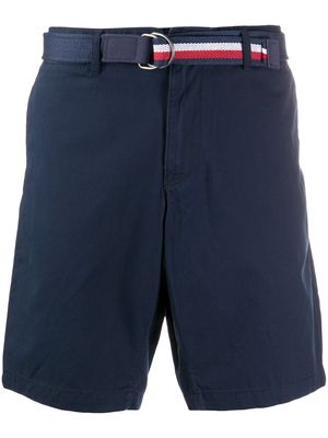 Tommy Hilfiger Brooklyn belted cotton shorts - Blue