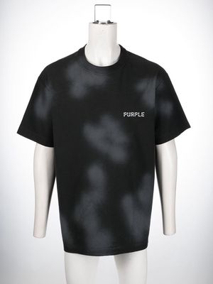 Purple Brand logo-print cotton T-shirt - Black