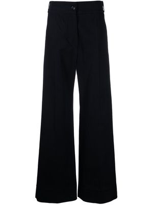 Patou wide-leg high-waisted trousers - Blue